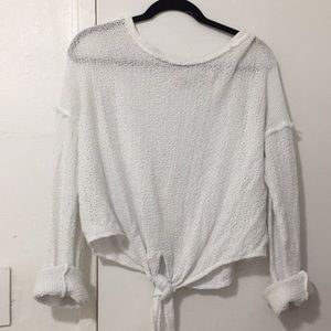 Free people white sweater
